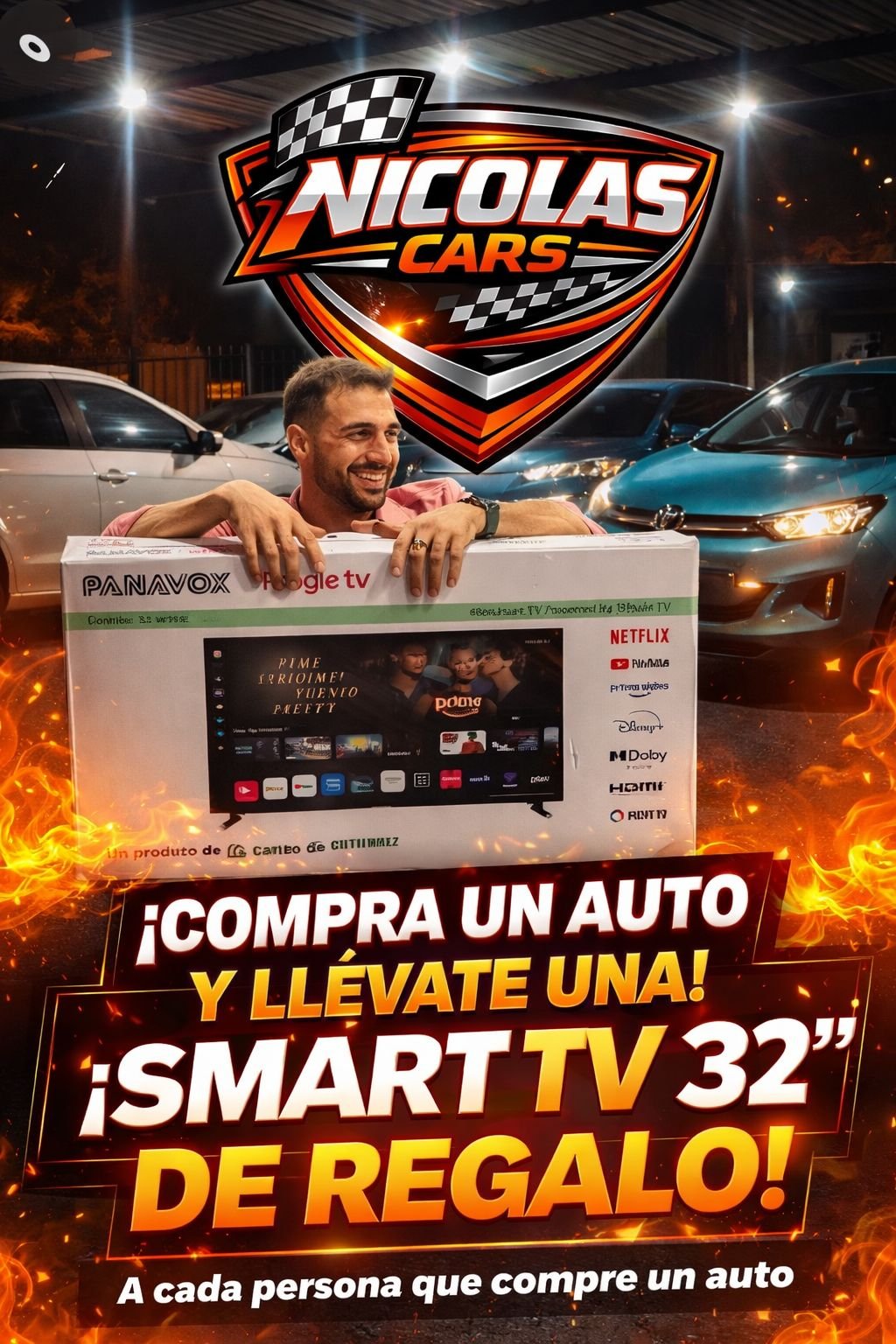 Promoción Smart TV de regalo en Nicolás Cars